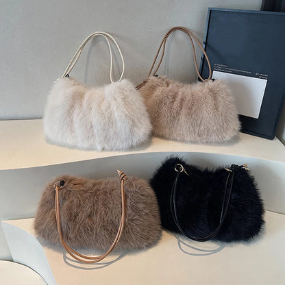 Luxury Plush Fur Shoulder Bag