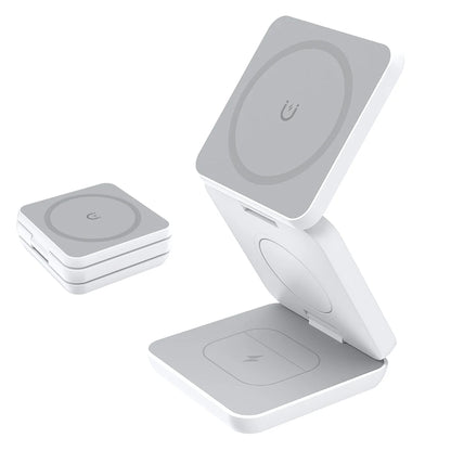 3-in-1 Foldable Magnetic Wireless Charging Station for Apple Devices