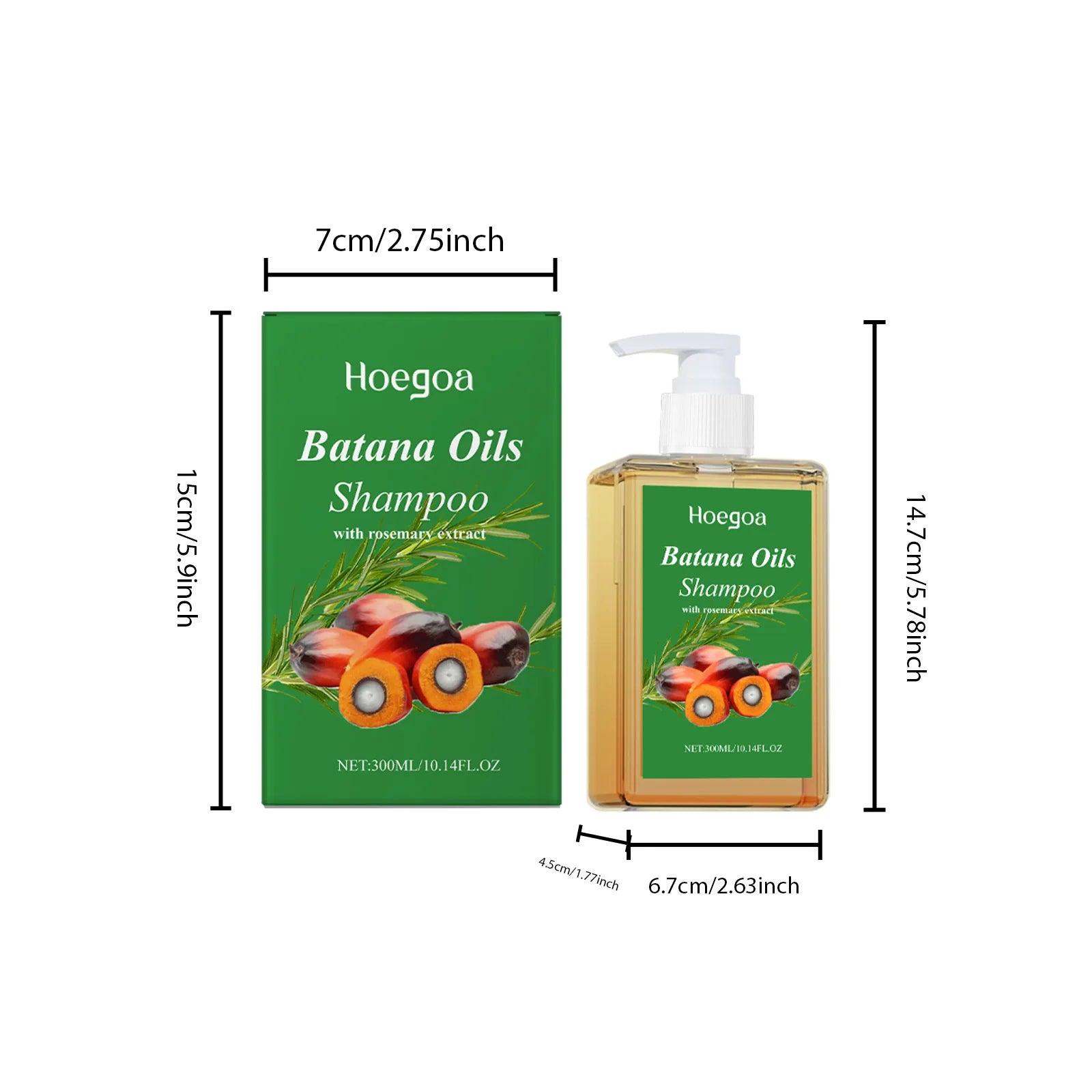 Batana Oil & Rosemary Hair Growth Shampoo - Deep Repair & Scalp Nourishing Treatment - 7