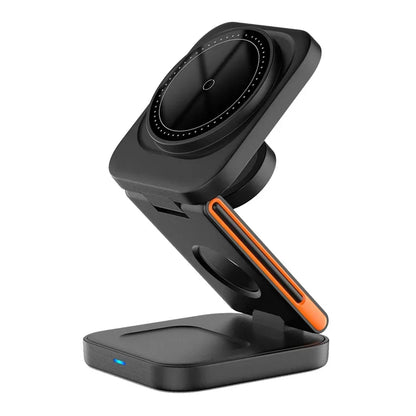 3-in-1 Foldable Magnetic Wireless Charging Station for iPhone & Apple Watch