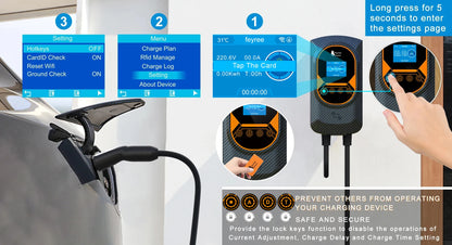 Tesla NACS EV Charging Station 32A/40A/50A WiFi Fast Home Charger