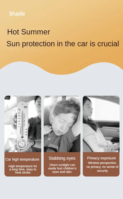 Magnetic Car Window Sunshade for Baby UV Protection