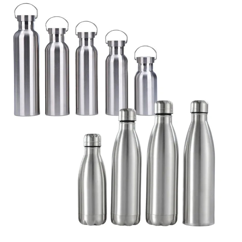 Premium Stainless Steel Reusable Water Bottle - Leak-Proof Sports Flask
