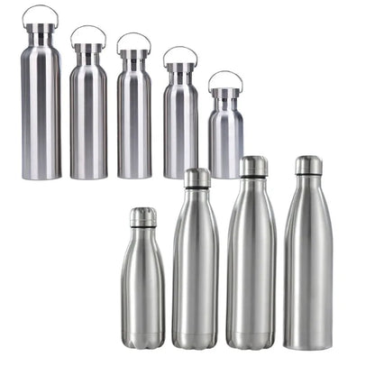 Premium Stainless Steel Reusable Water Bottle - Leak-Proof Sports Flask