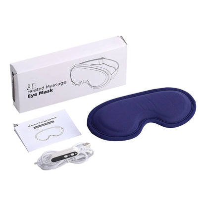 Electric Heated Eye Mask with Vibration Massage for Dry Eyes & Strain Relief