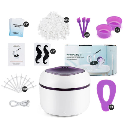 Mini Wax Heater & Nose Ear Hair Removal Kit