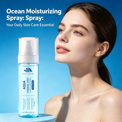 Marine Glow Hydrating Face Mist with Hyaluronic Acid for Dry Skin