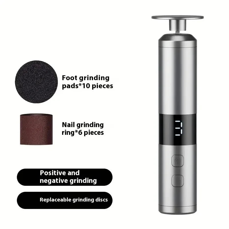 Electric Callus Remover - 3 Speed LCD Rechargeable Foot File