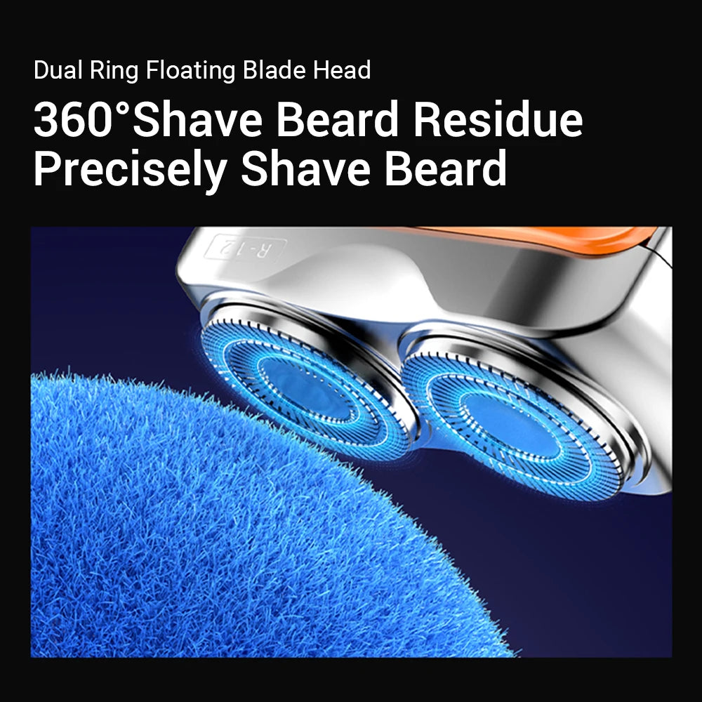 Portable Mini Electric Shaver with Digital Display & USB Rechargeable - 11