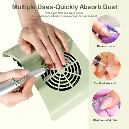 Professional Nail Dust Collector - Quiet Manicure Vacuum