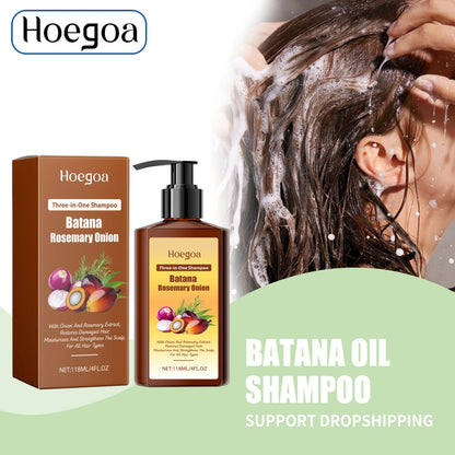 Batana & Rosemary Hair Growth Shampoo for Deep Scalp Repair & Anti-Dandruff