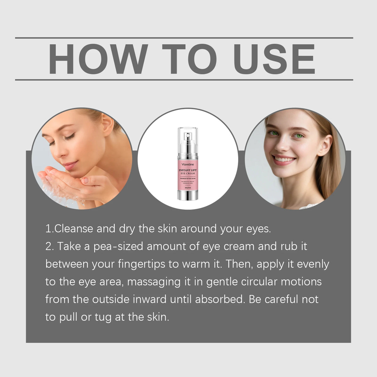 Instant Lift Eye Cream - Firming & Hydrating Dark Circle Treatment