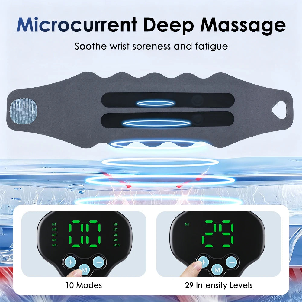 Electric EMS Wrist Massager for Carpal Tunnel & Muscle Fatigue Relief - 3