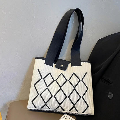 Luxury Knit Trendy Tote