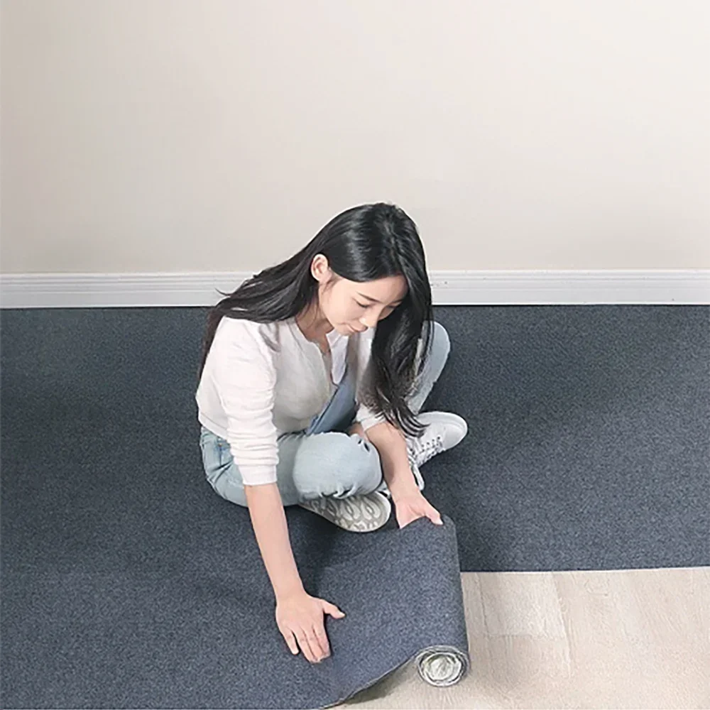 Peel and Stick Non-Slip Floor Mat - Cut-to-Fit Waterproof Carpet Roll - 1
