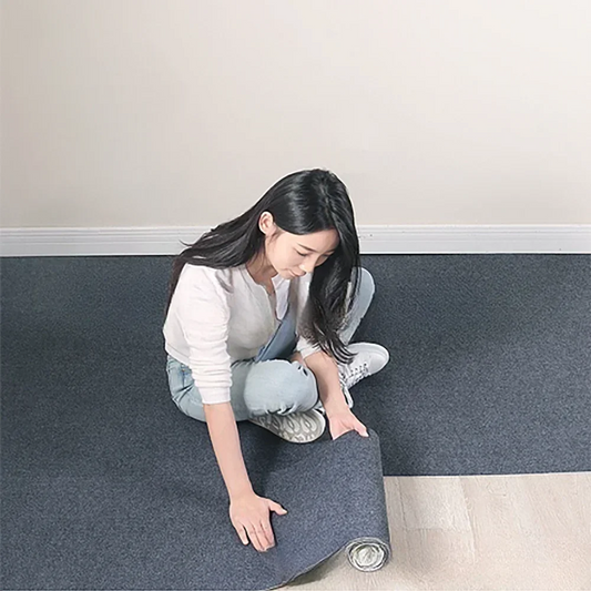 Peel and Stick Non-Slip Floor Mat - Cut-to-Fit Waterproof Carpet Roll