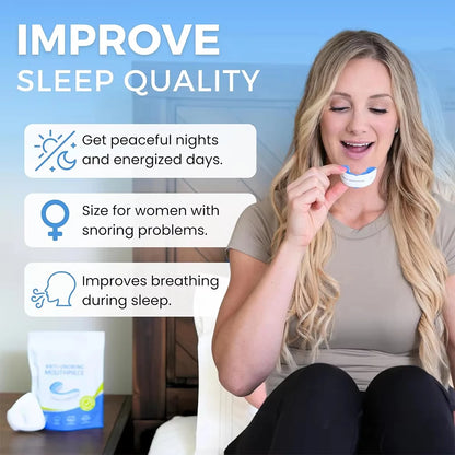 Adjustable Anti-Snoring Mouth Guard Sleep Mouthpiece for Bruxism & Snoring Relief