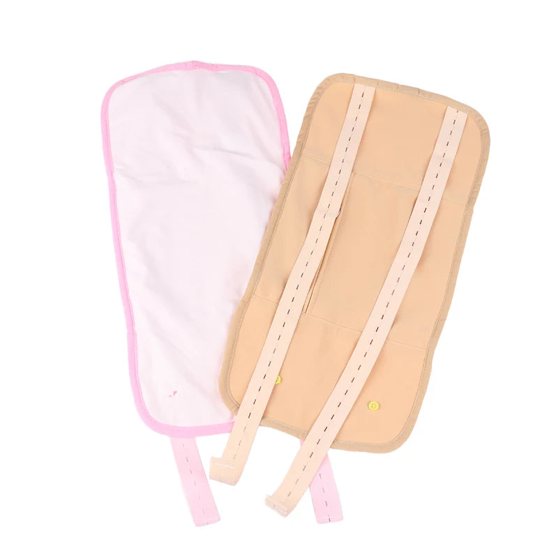 Reusable Castor Oil Pack Wrap - Adjustable Compression Waist Support Band - 19
