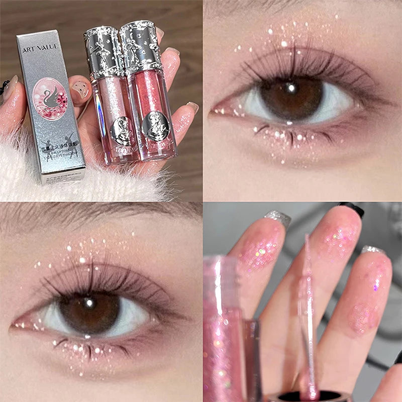 Liquid Shimmer Eyeshadow - Long-Lasting Waterproof Glitter Makeup - 35