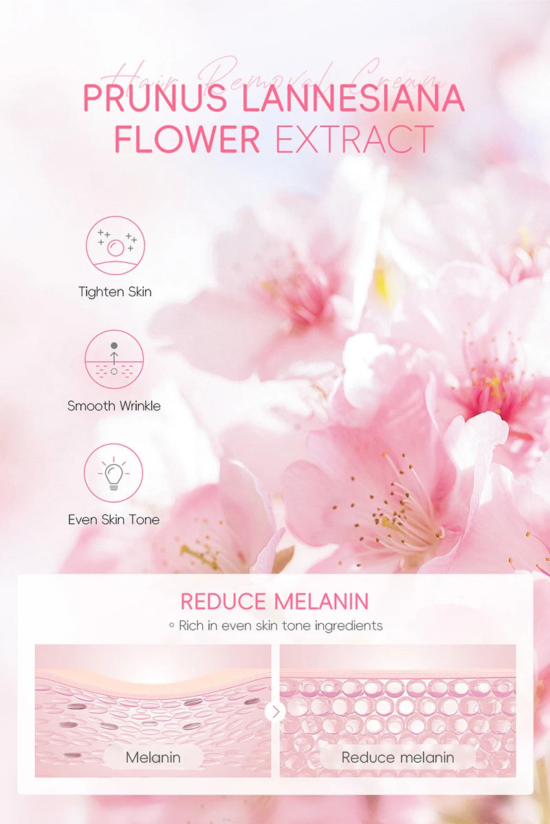 Japan Sakura Painless Hair Removal Cream for Smooth Silky Skin - 11