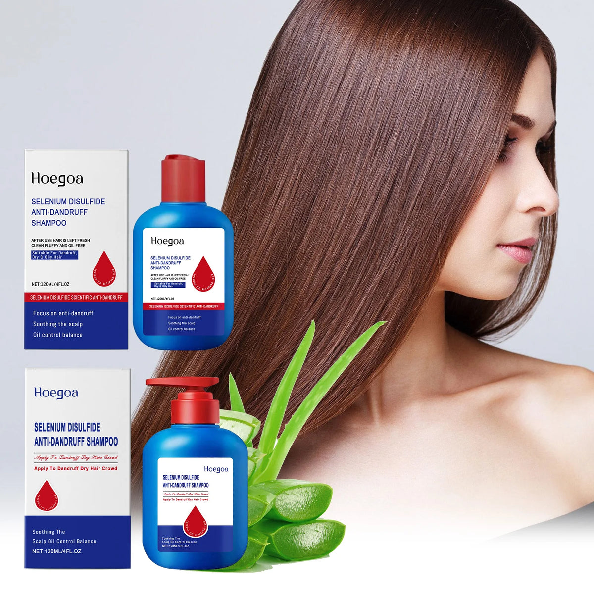 Selenium Disulfide Anti-Dandruff & Deep Cleansing Scalp Treatment Shampoo