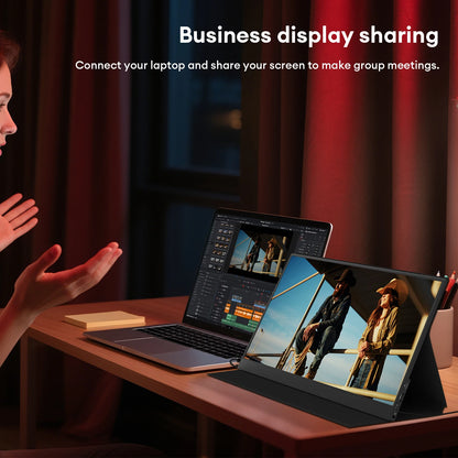 16.1" 144Hz Portable Gaming Monitor - 100% sRGB FHD Ultrathin IPS Display