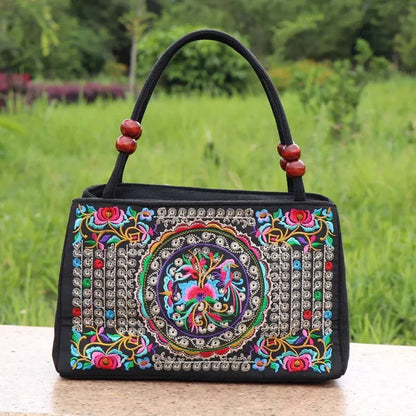 Luxury Ethnic Embroidery Tote