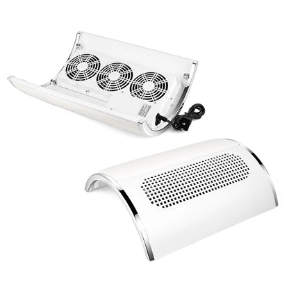 3-Fan Nail Dust Collector - 40W Professional Manicure Vacuum