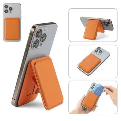 Magnetic MagSafe Leather Wallet Case with Stand for iPhone 16 15 14 13 12
