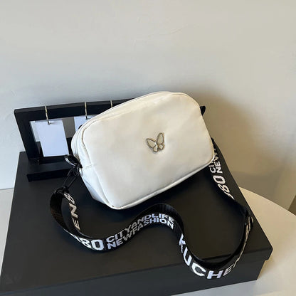 Luxury Quilted Nylon Crossbody Bag