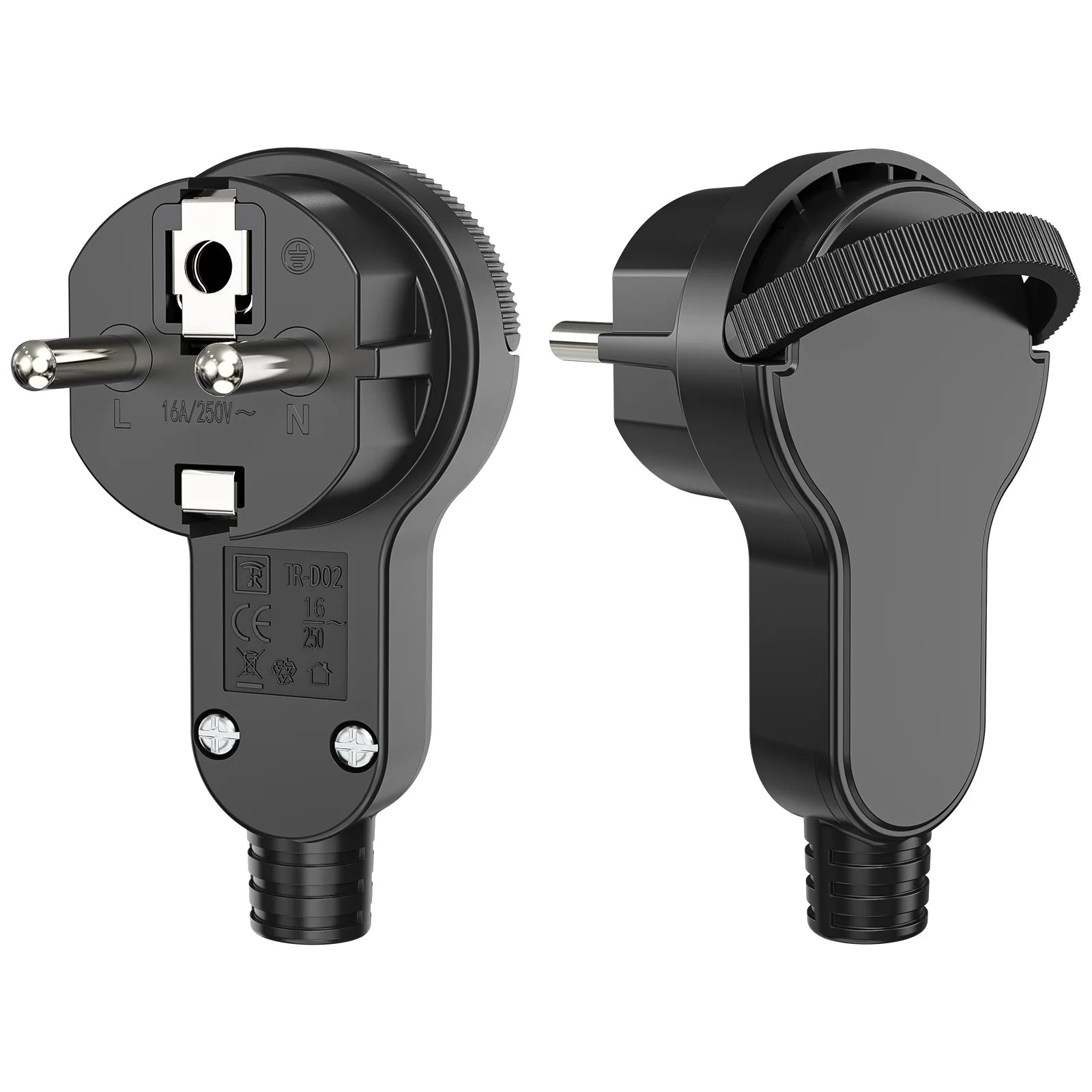 Ultra-Thin Folding Flat Plug 4000W - Space Saving Wall Power Connector - 21