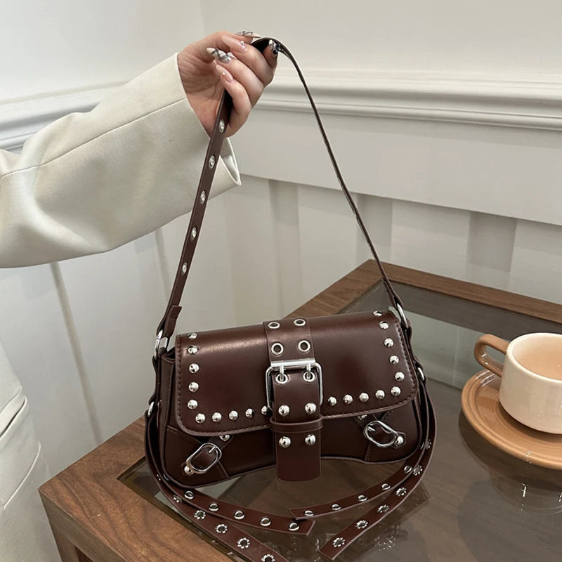 Luxury Trendy Rivet Shoulder Bag