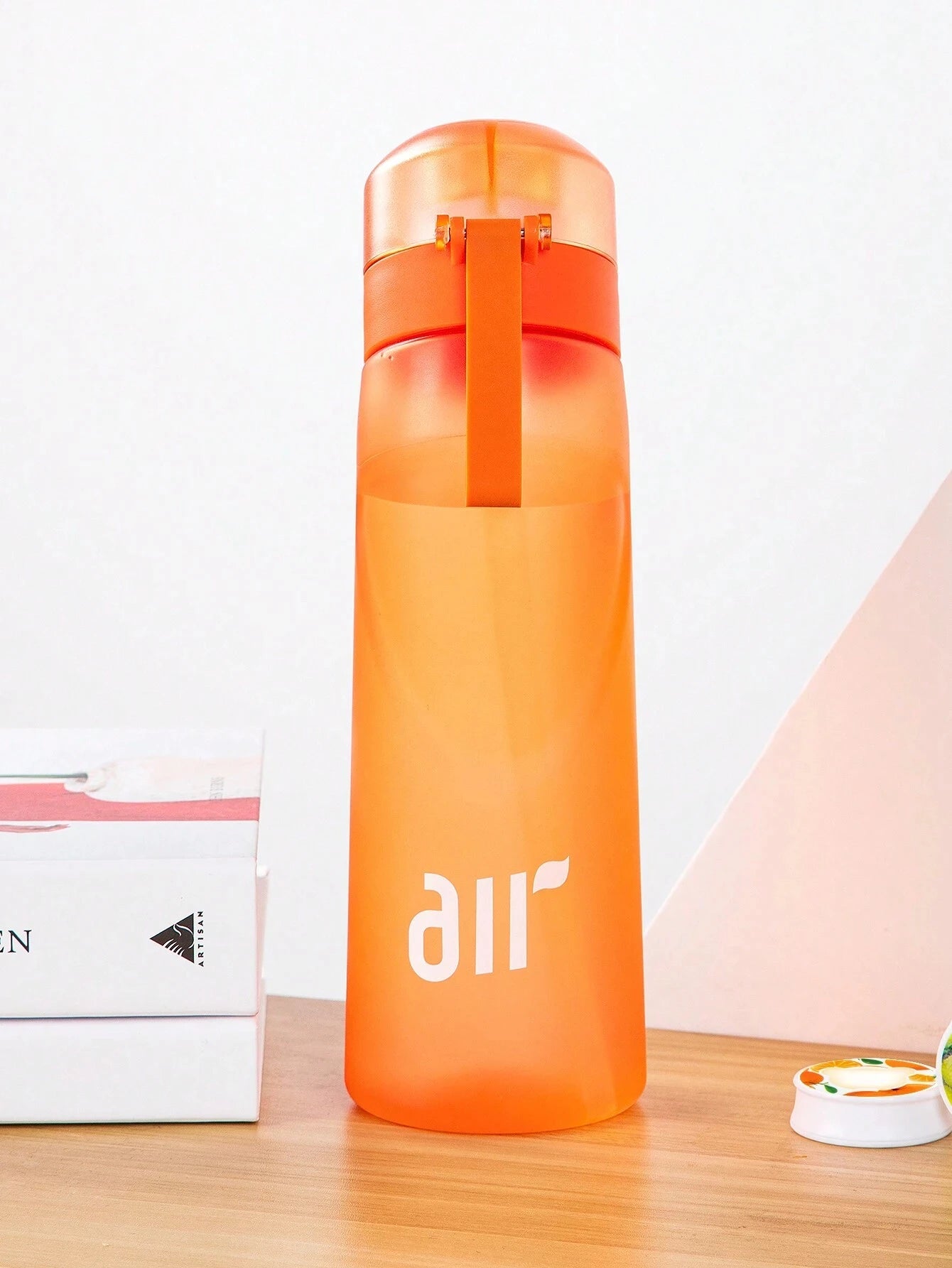 800ml Fruit Scented Water Bottle with Flavor Pod & Straw - Leak Proof - 11
