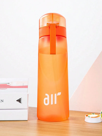 800ml Fruit Scented Water Bottle with Flavor Pod & Straw - Leak Proof