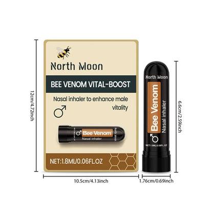 Bee Venom Vital-Boost Nasal Inhaler for Men's Daily Vitality and Energy Support