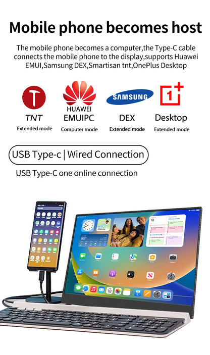 14" Portable Touch Screen Monitor - 1080P FHD IPS Gaming Display