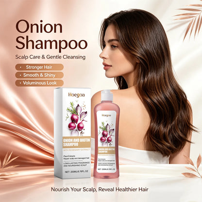 Onion & Biotin Hair Repair Shampoo - Nourishing Scalp & Anti-Dandruff Treatment