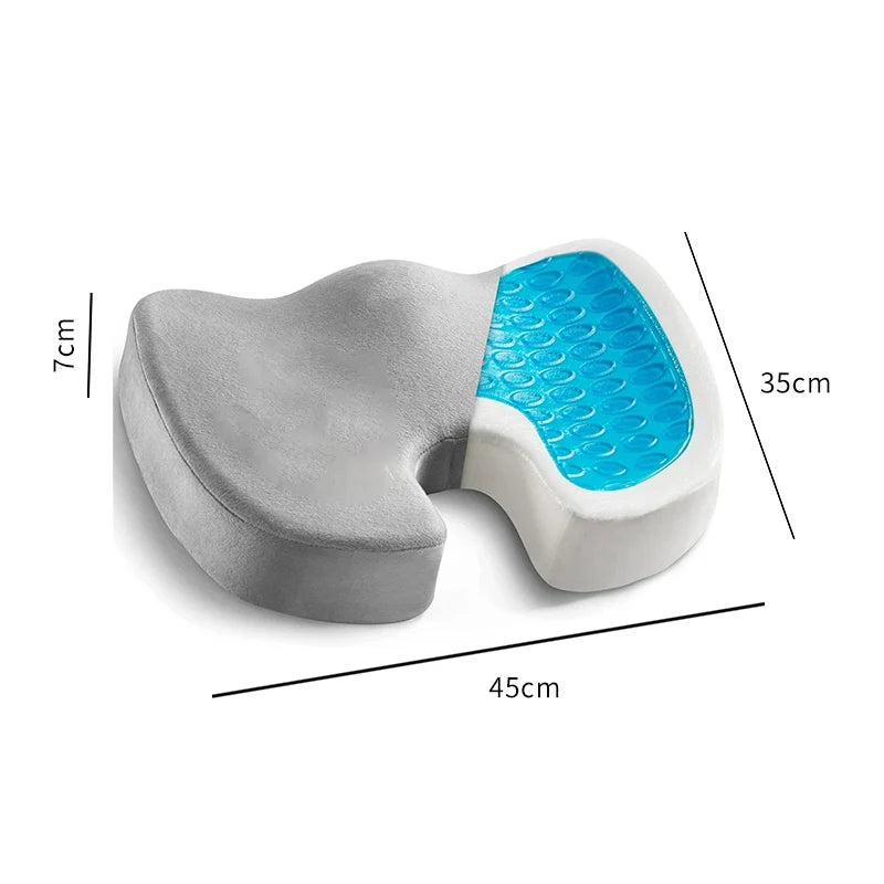 Ergonomic Gel Memory Foam Seat Cushion for Office Chair and Car - 12