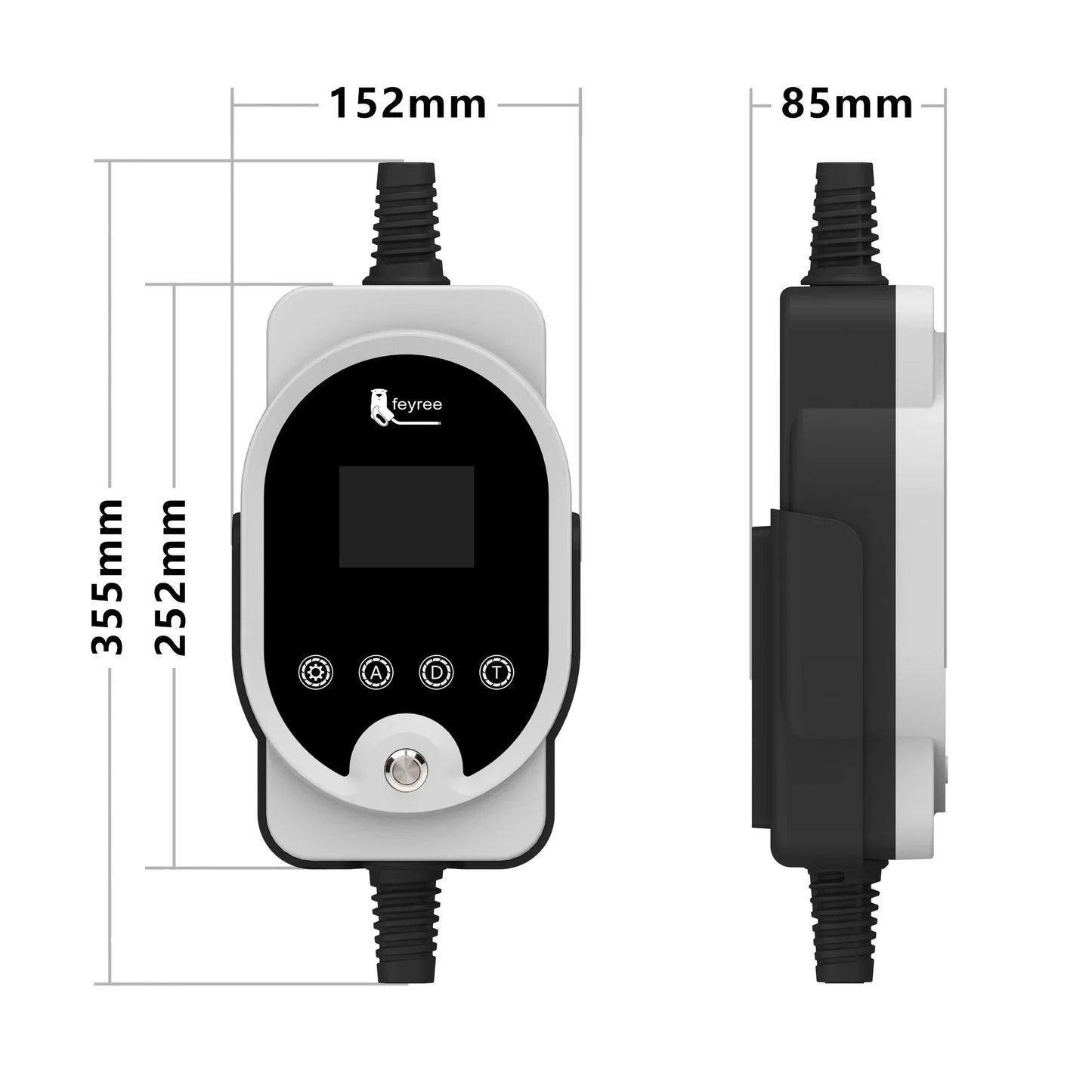 Smart Type 2 EV Charger: 7kW/11kW/22kW Portable & Wall-Mount Charging Station