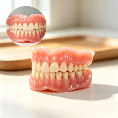 Natural Texture Realistic Full Denture Set for a Comfortable and Confident Smile