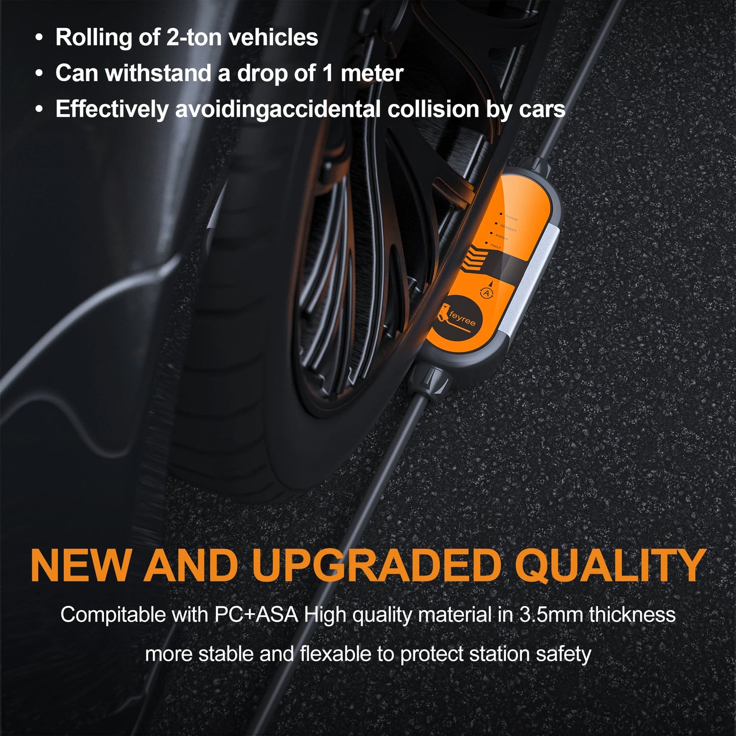 Portable EV Charger Type 1 & 2 - 3.5kW Adjustable Electric Car Charger