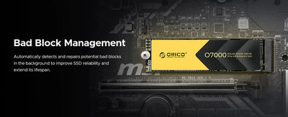 ORICO PCIe 4.0 M.2 NVMe SSD 7400MB/s Internal Solid State Drive