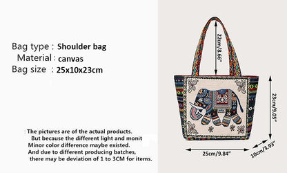 Luxury Elephant Print Tote