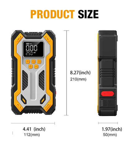 7000A Portable Car Jump Starter & 160PSI Tire Inflator for Emergency