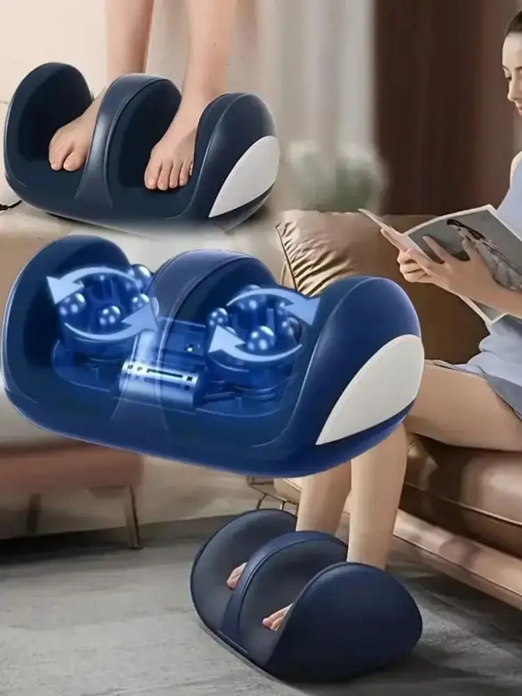 Electric Foot and Leg Massager with Heat - Deep Tissue Shiatsu