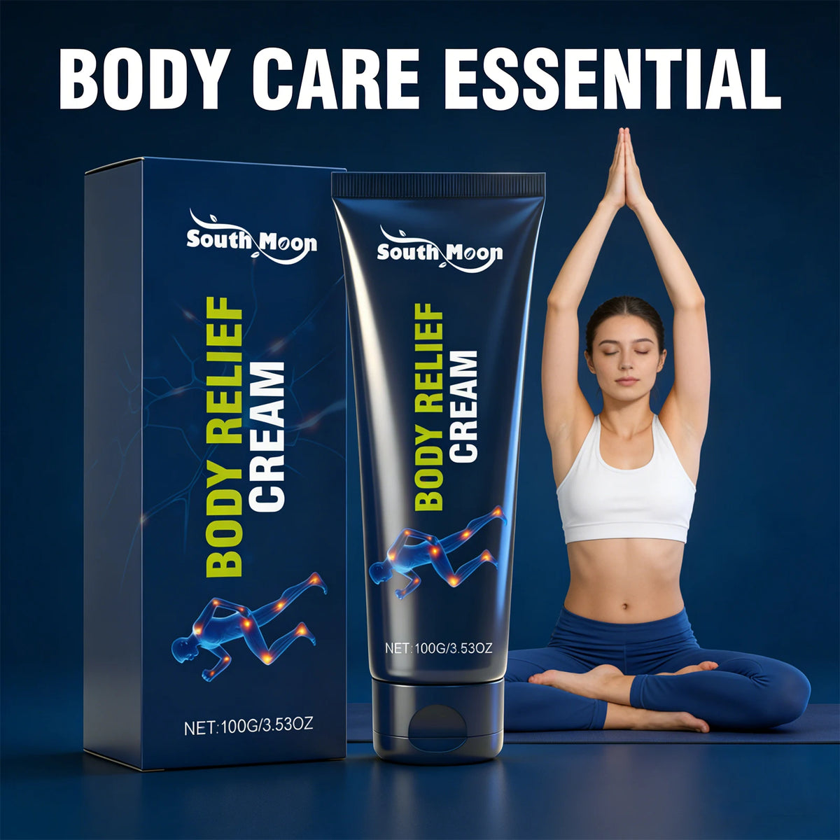 South Moon Joint & Muscle Relief Cream – Natural Soothing Body Recovery Massage Cream