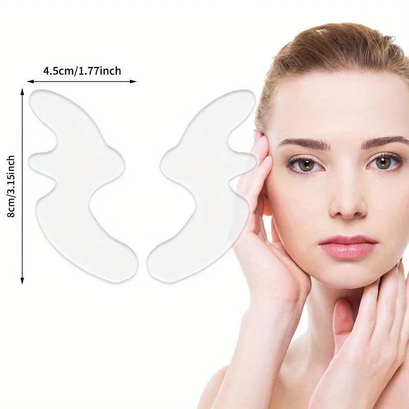Reusable Silicone Facial Patches for Smile Lines & Anti-Wrinkle Skin Lifting