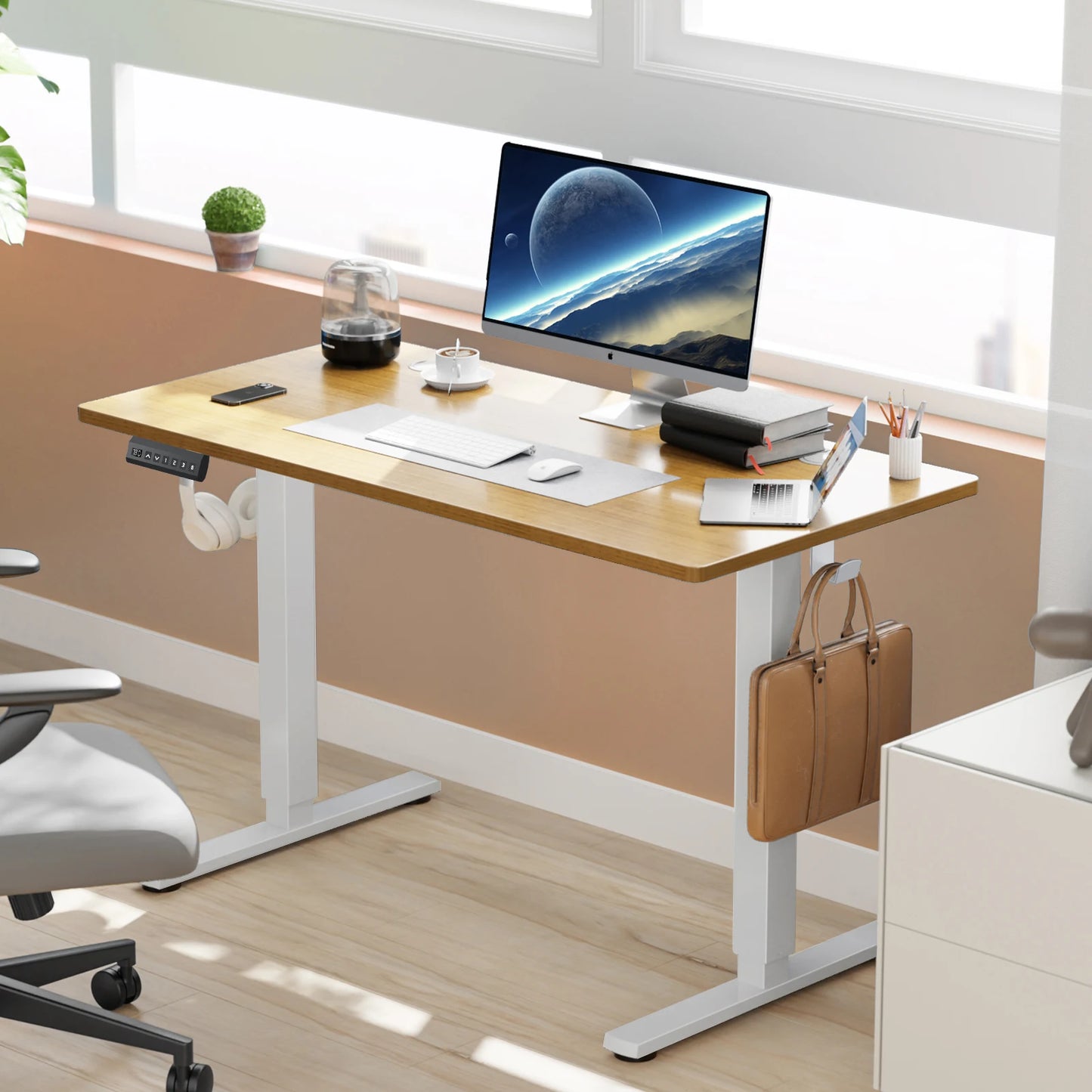 Electric Standing Desk 40x24 Height Adjustable Sit-Stand Computer Table