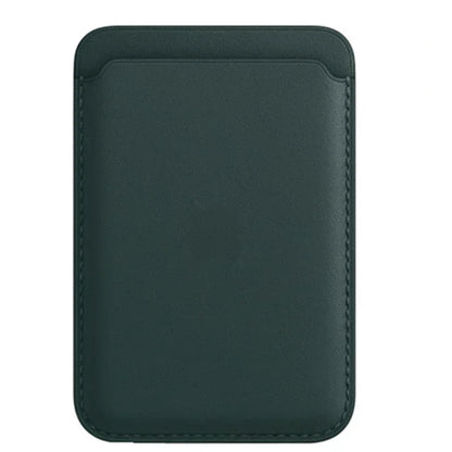Magnetic Leather Wallet Case for iPhone & Samsung - Slim Card Holder Cover