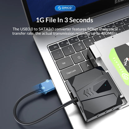 USB 3.0 to SATA Adapter for 2.5" SSD/HDD with Protective Silicone Case